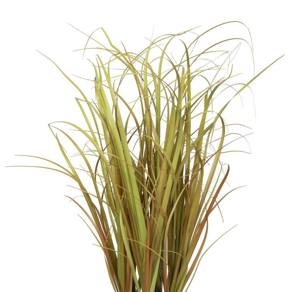 Vickerman 24" PVC Artificial Potted Mixed Brown Grass. In a 5"Lx5"Wx3.75"H base.