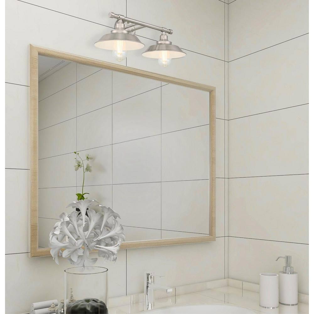 Westinghouse Lighting  Iron Hill Two-Light Indoor Wall Fixture 2-Light - Brushed Nickel