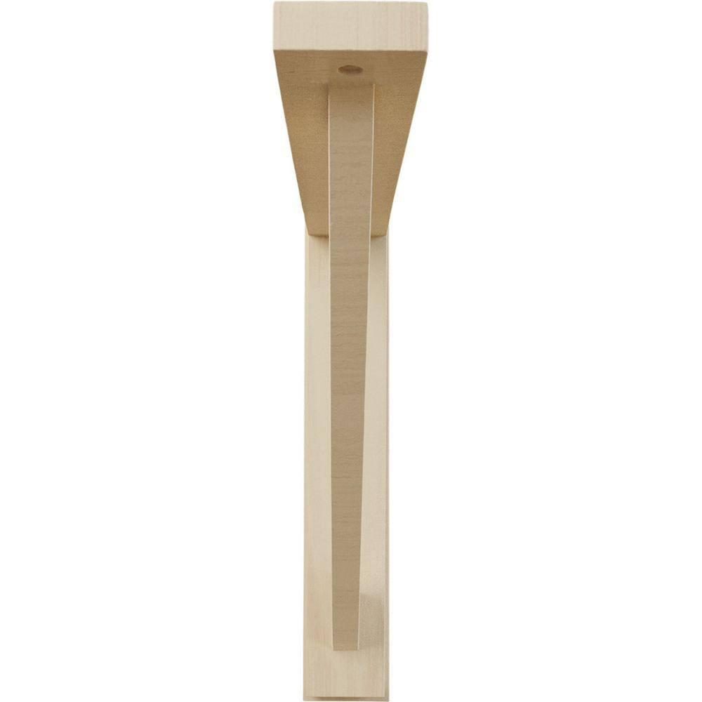 Ekena Millwork Traditional H 2.5'' W D Wood Bracket / Corbel