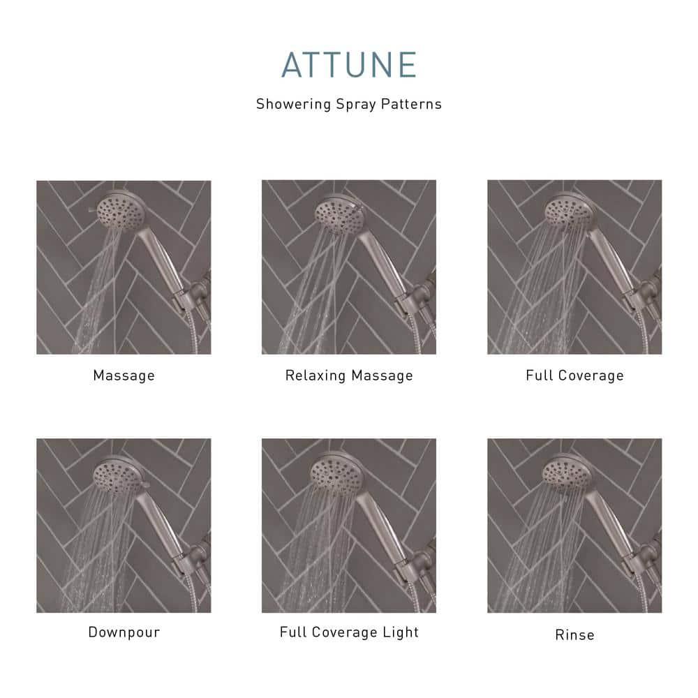 Attune 5-Function Handheld Shower Head