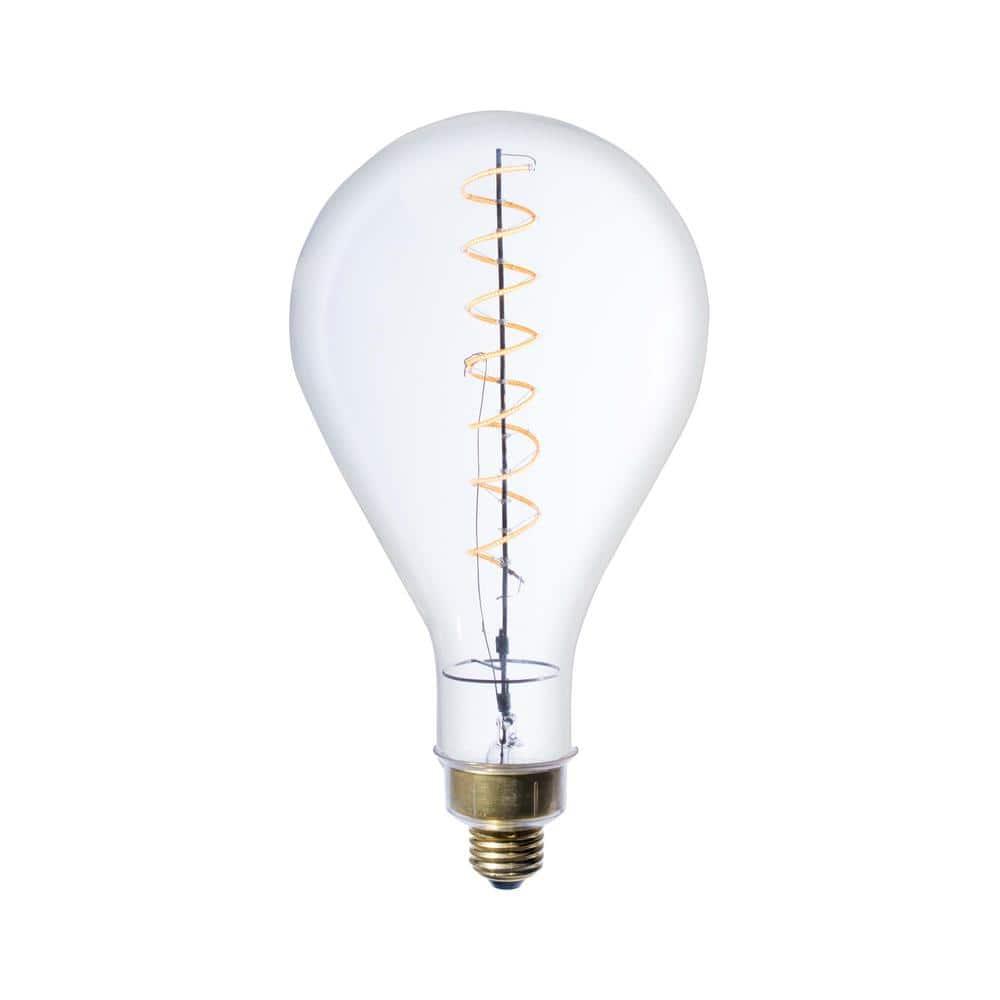 Bulbrite Industries 776300 Oversized PS52 Clear LED Edison Bulb, 60 Watt Equivalent, E26 Dimmable 2200K