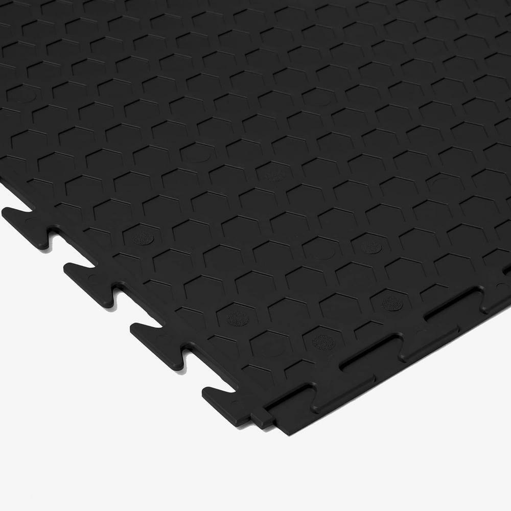 FlooringInc Nitro Flex Protective Garage Flooring Tiles, 20.5"x20.5", 8 Tiles, 23.36 Sqft, Smooth Pattern, Terracotta
