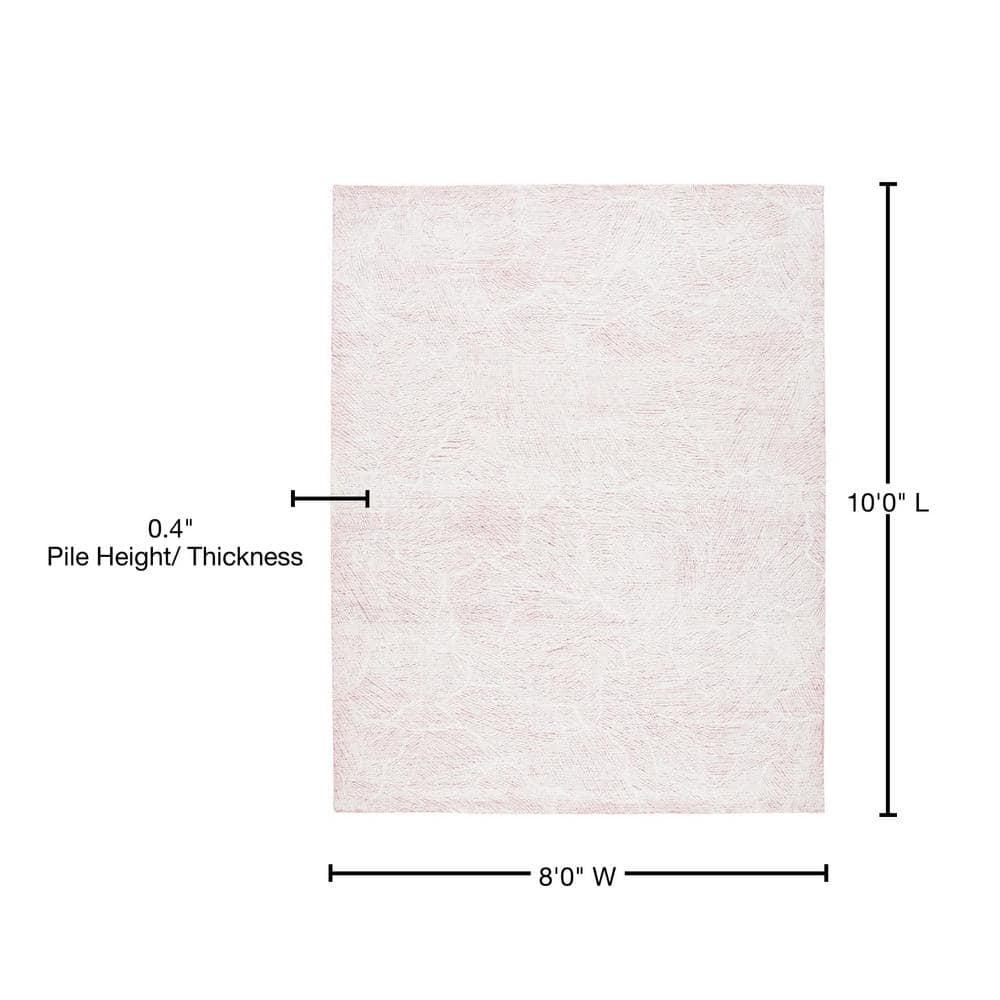 Metro MET999 Hand Tufted Indoor Area Rug - Pink/Ivory - 8'x10' - Safavieh