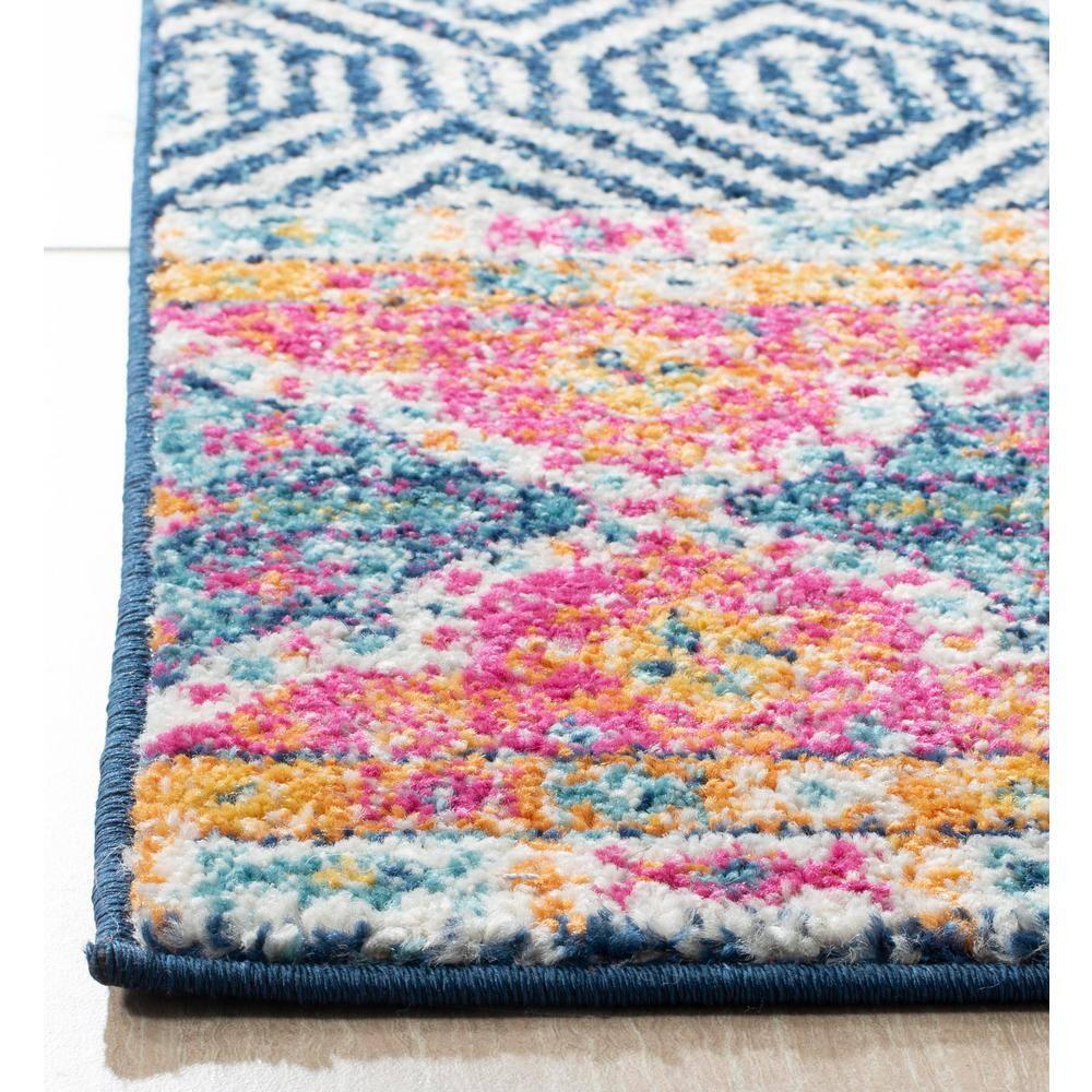 Madison MAD797 Power Loomed Indoor Area Rug - Navy/Ivory - 8'x10' - Safavieh.