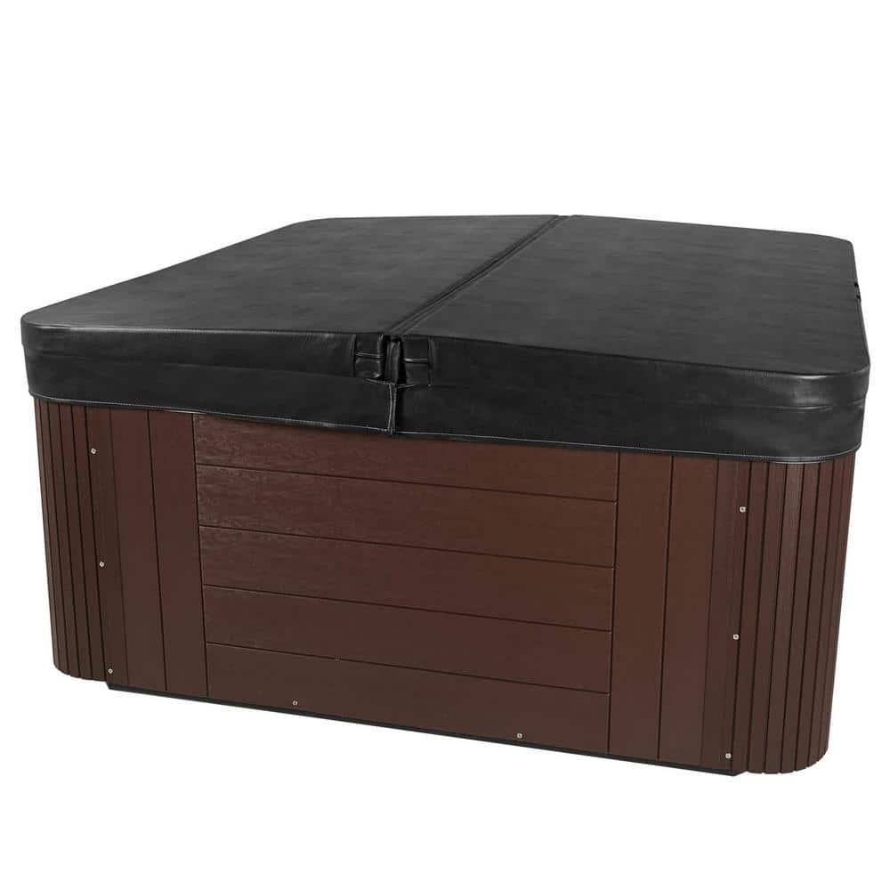 Aqualife® by Strong Spas® Annapolis™ 6-Person 50-Jet Lounger Hot Tub Spa with 2 Pumps, LED Lighting, Stainless Steel Heater and Ozonator, Insulated Cover Included