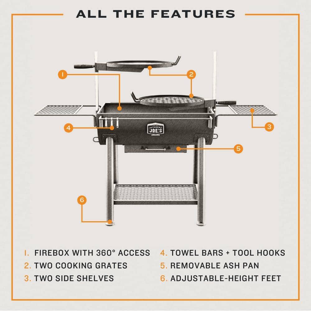 Oklahoma Joe's Firecraft Series Open Fire Barrel Charcoal Grill