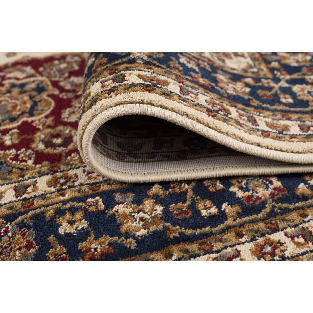 Sensation Border Ivory 9 ft. x 12 ft. Indoor Area Rug