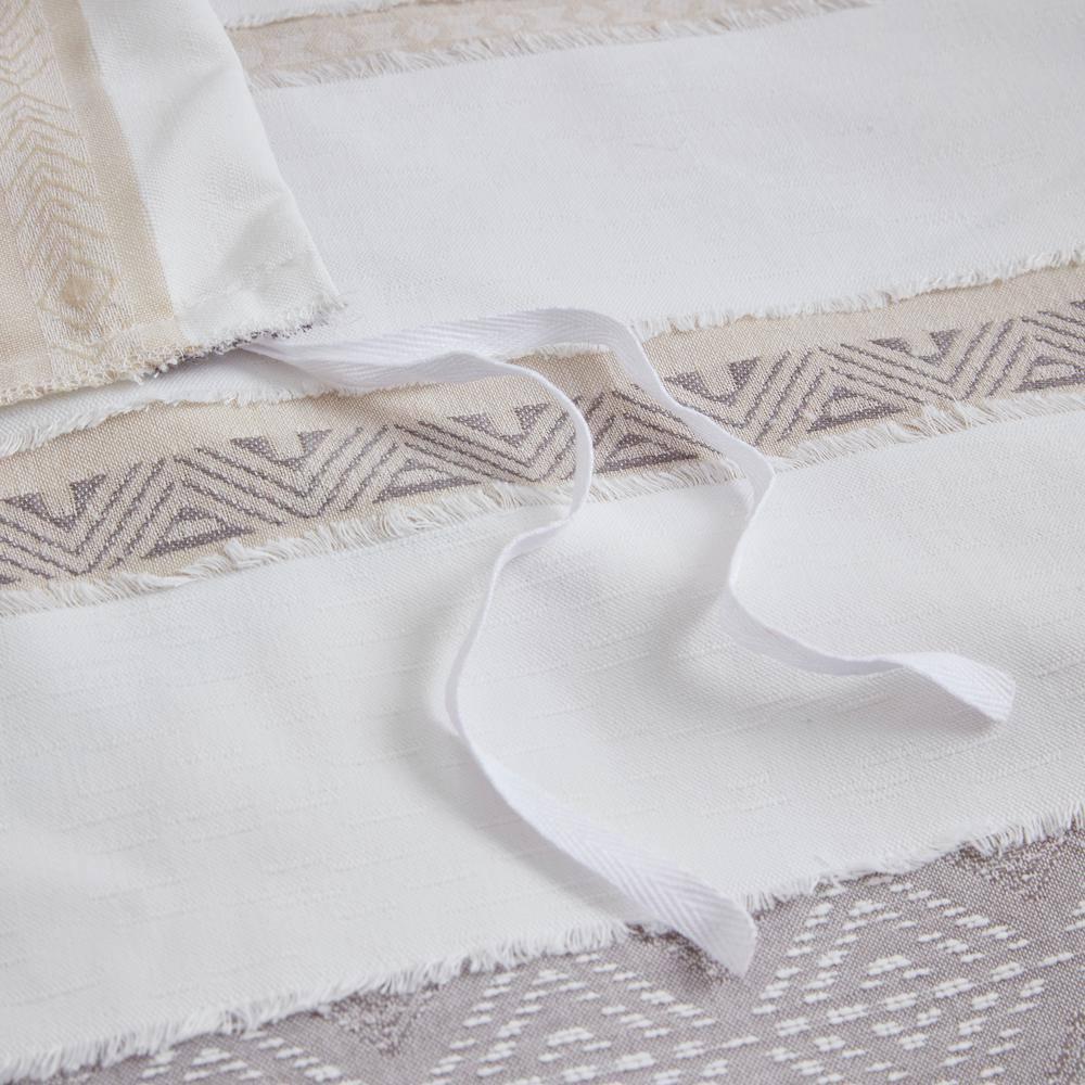 510 Design Langley 3 Piece Clipped Jacquard Duvet Cover Set