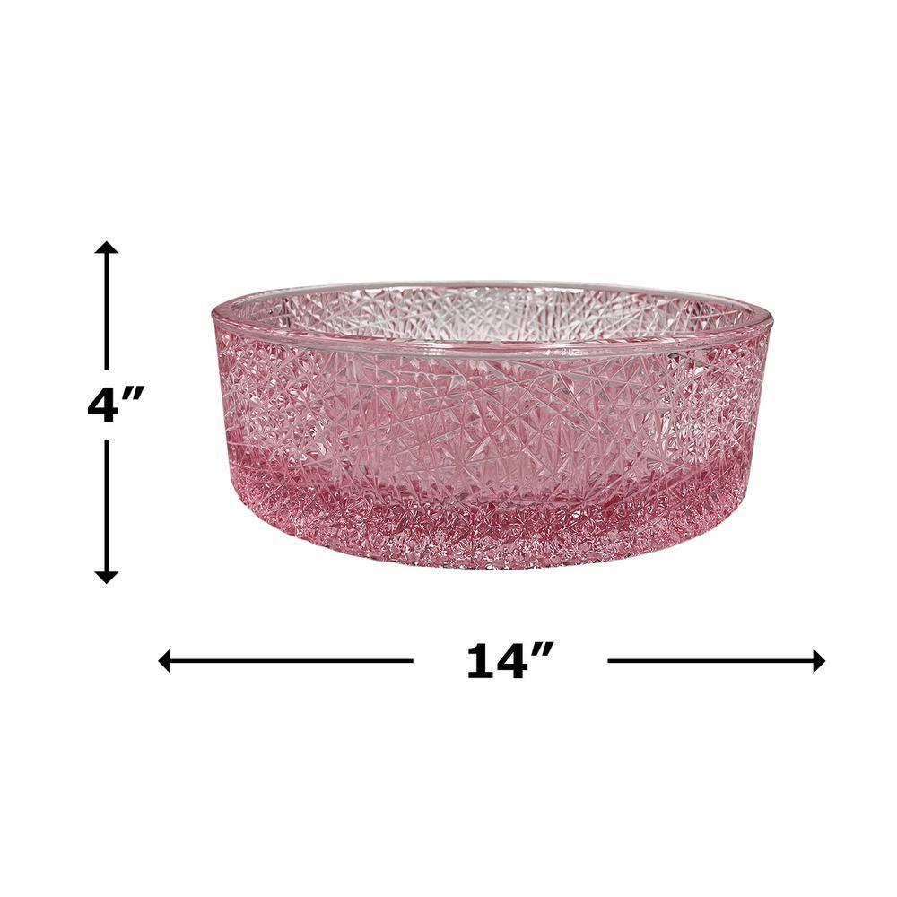 Stadium 14" Glass Circular Bathroom Vessel Sink - Timeless Collection