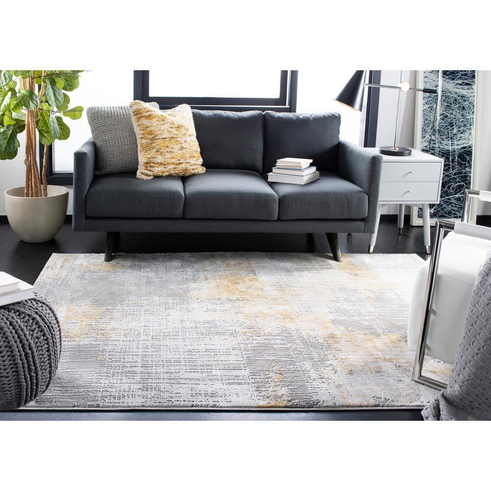 Craft CFT874 Loomed Indoor Area Rug - Grey/Beige - 6'7"x9' - Safavieh