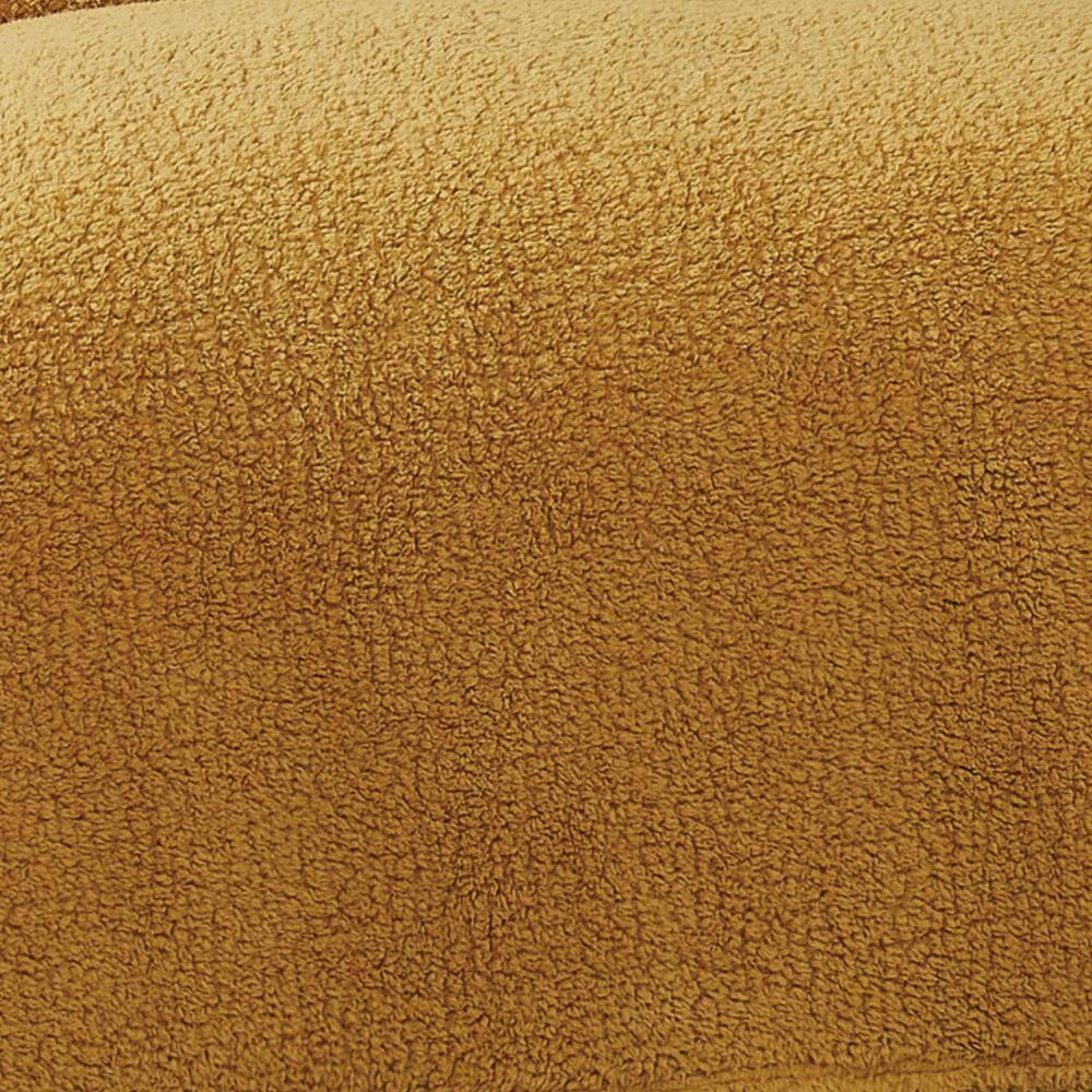 Marshmallow Sherpa Mustard Throw Blanket