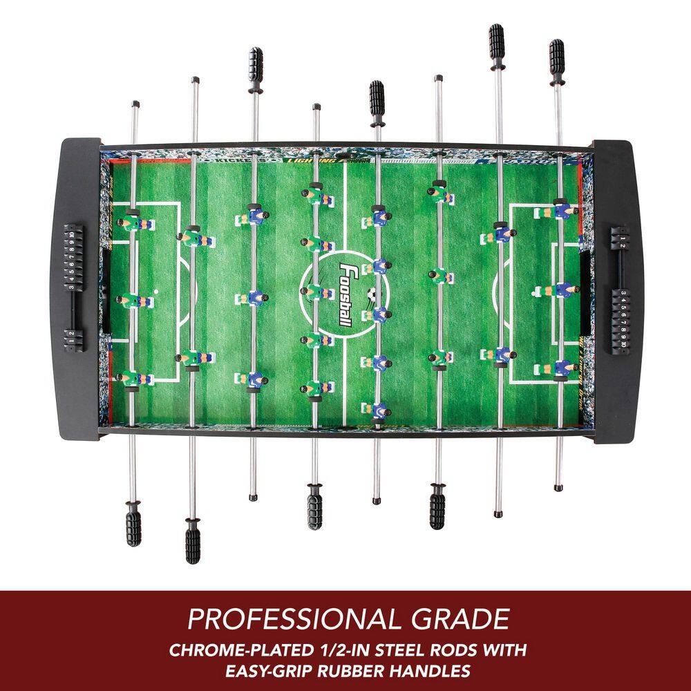 Hathaway Playoff 4-Foot Foosball Table, with Analog Scoring and Leg Levelers