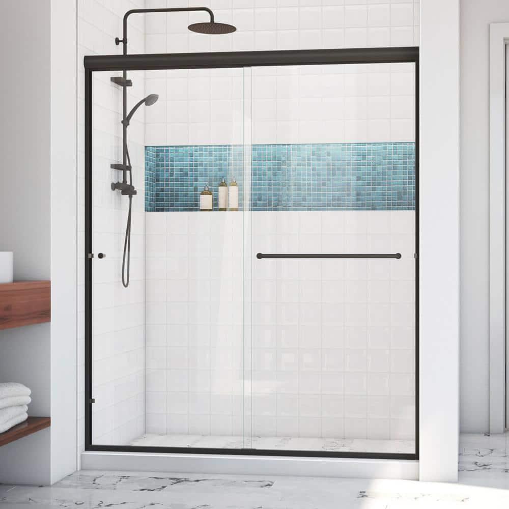 Alliance Pro 56" W x 70" H Bypass Semi-Frameless Shower Door with ClearMax Technology