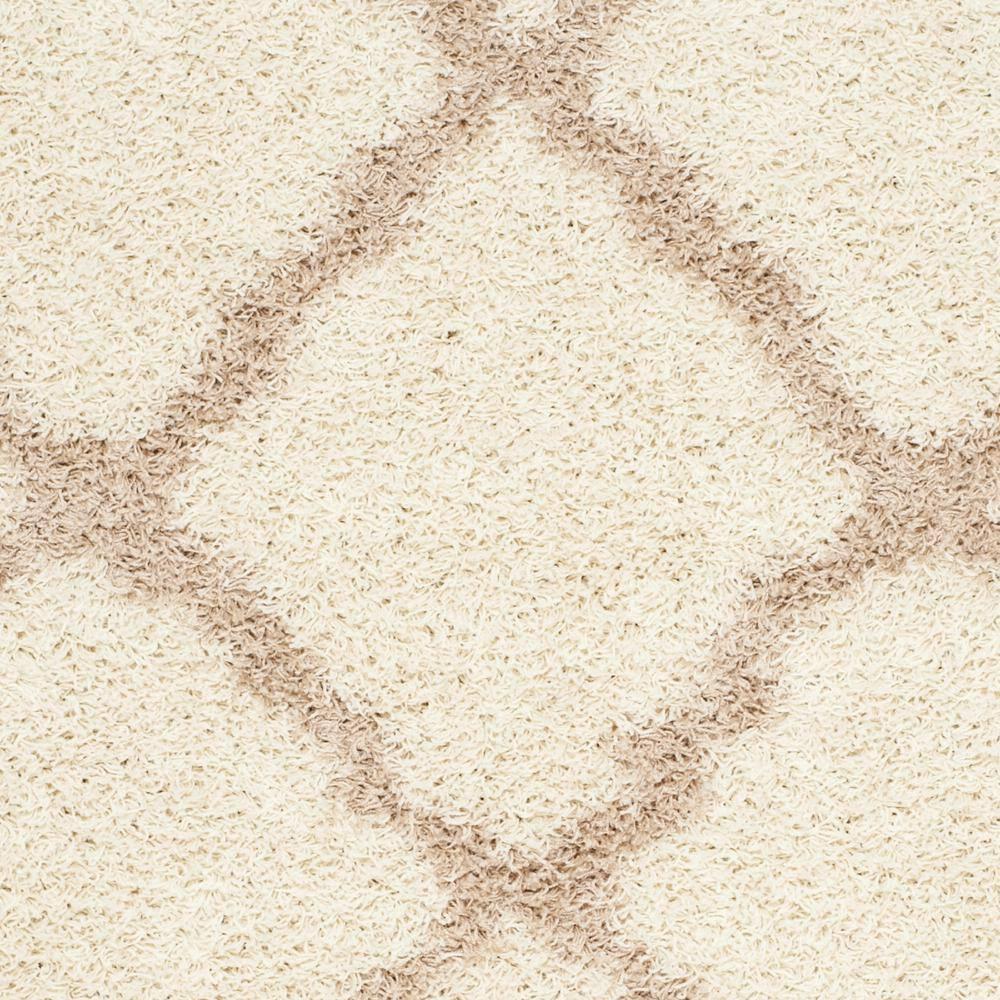 Dallas Shag SGD257 Power Loomed Indoor Area Rug - Ivory/Beige - 5'1"x7'6" - Safavieh.