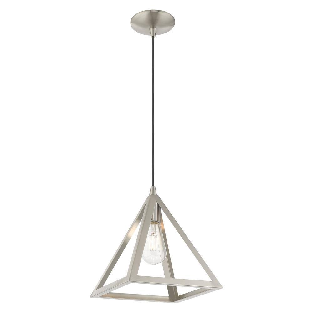 Livex Lighting Pinnacle 1 - Light Pendant in  Brushed Nickel