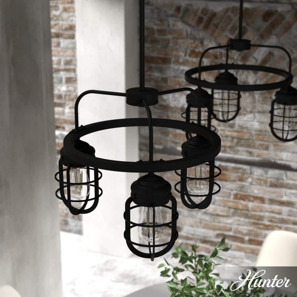 Starklake 3 Light Chandelier Statement Wagon Wheel Chandelier