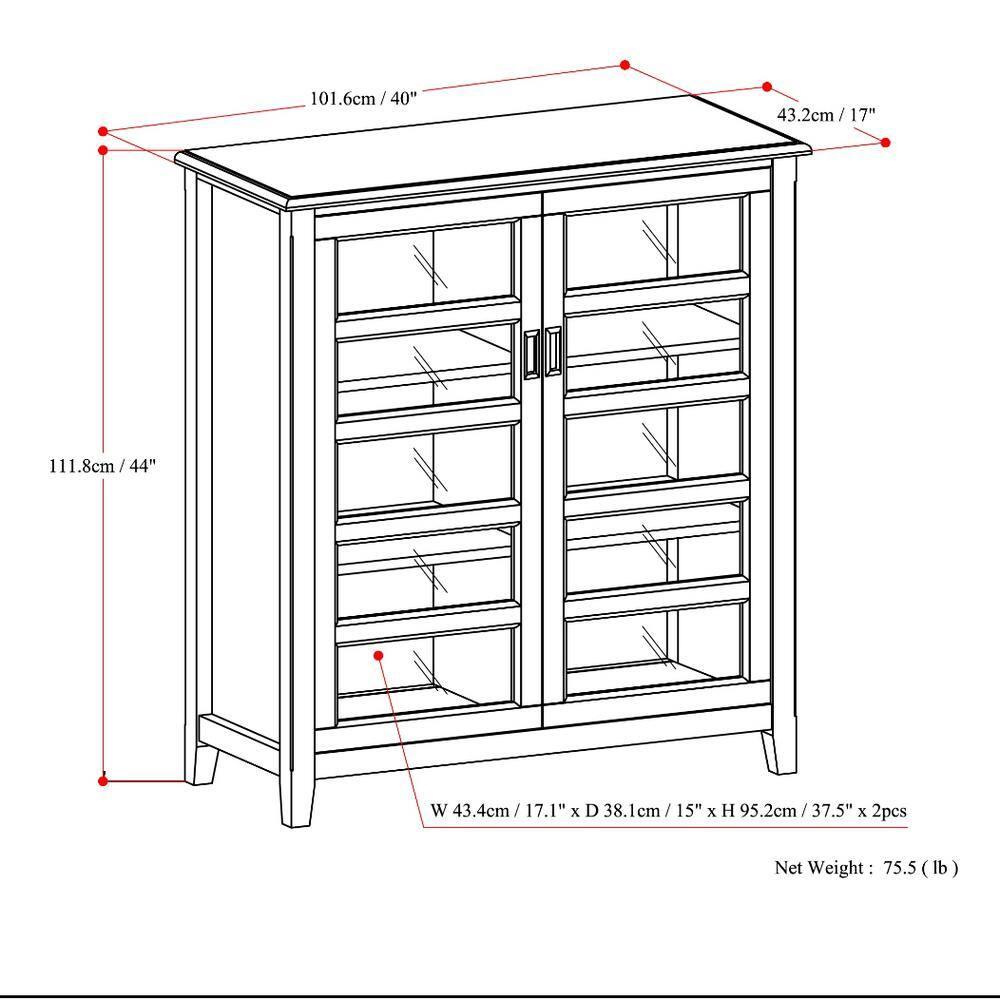 Simpli Home Burlington Accent Cabinet