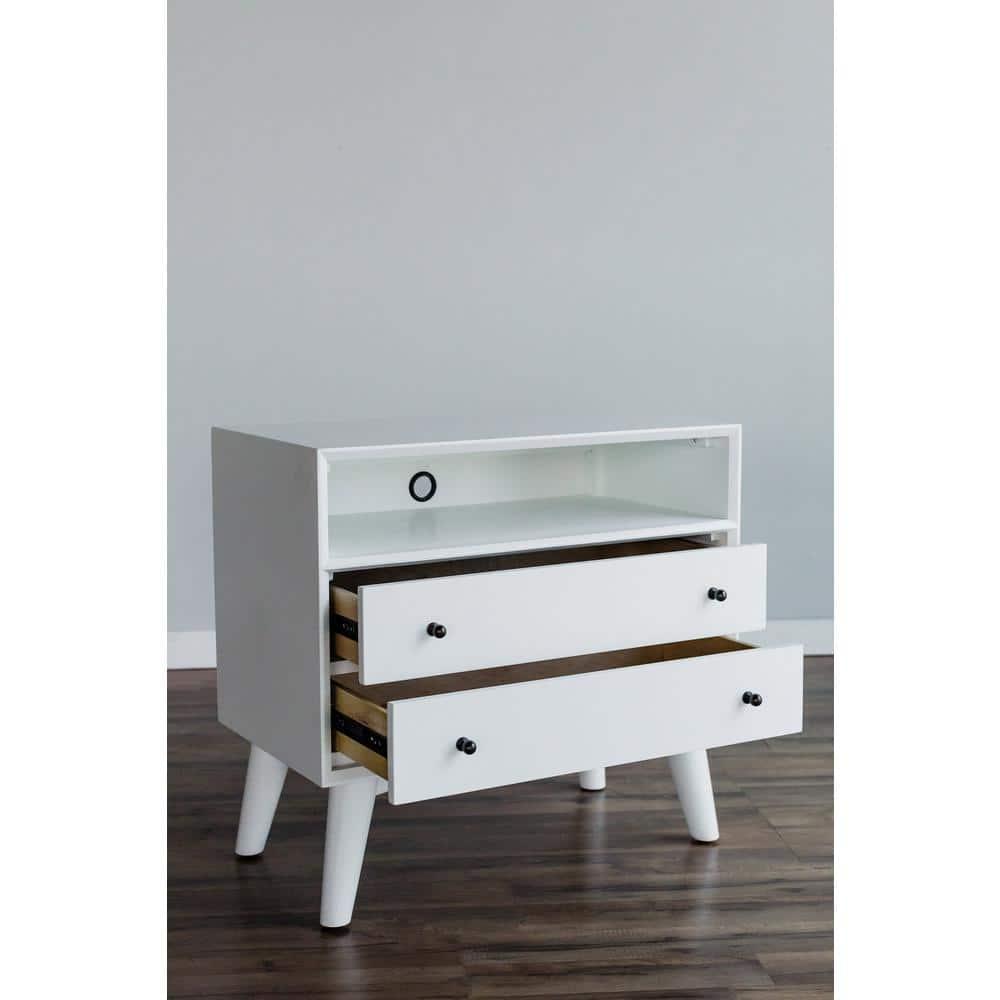 Williams 2-Drawer Nightstand with Shelf