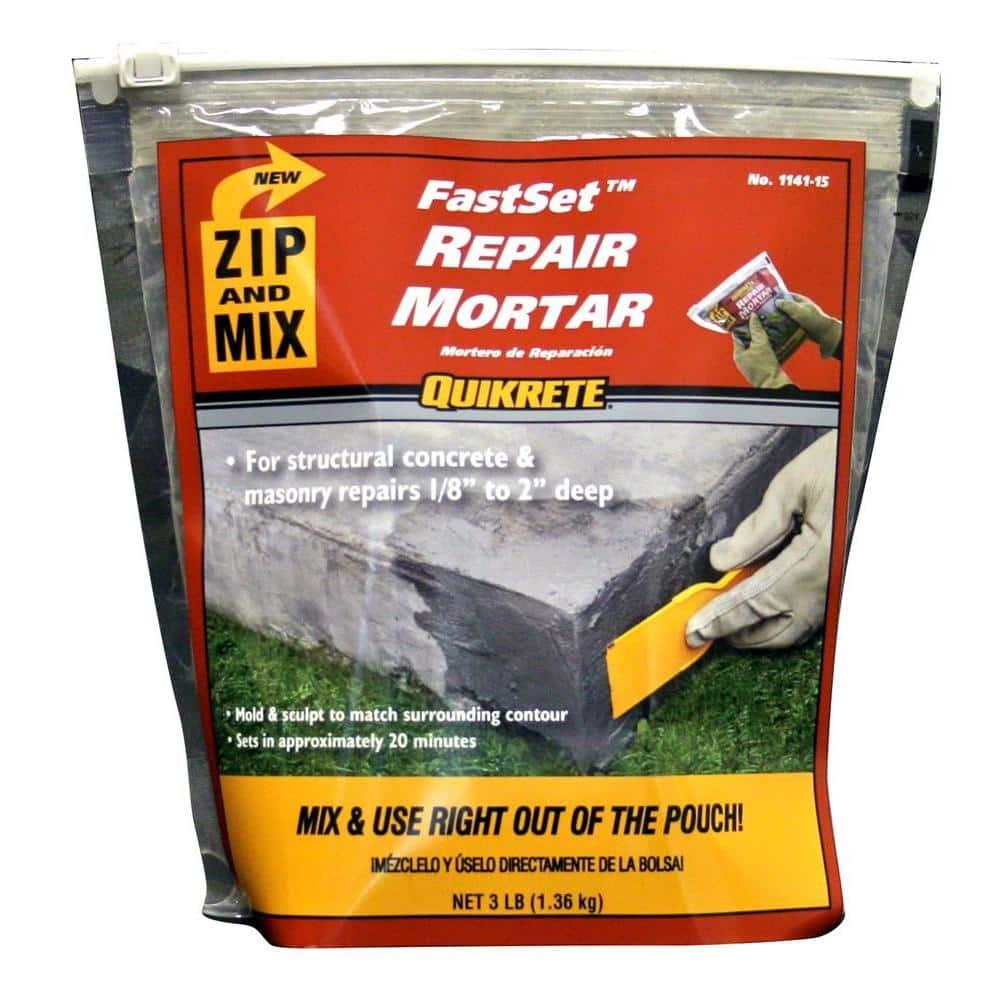 Quikrete Fast Set Repair Mortar 3 lb Gray