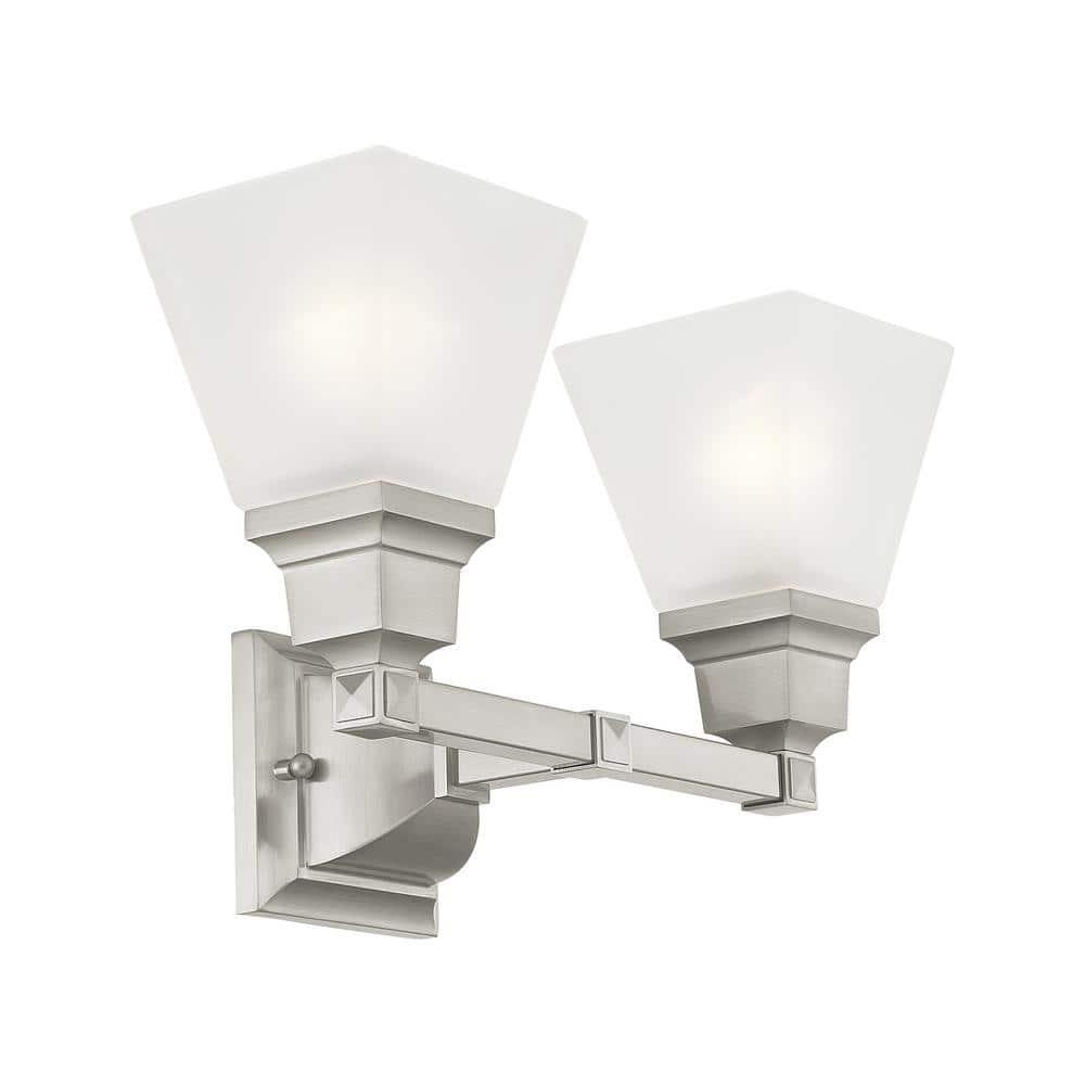 Livex Lighting Mission 2 - Light Vanity in  Brushed Nickel