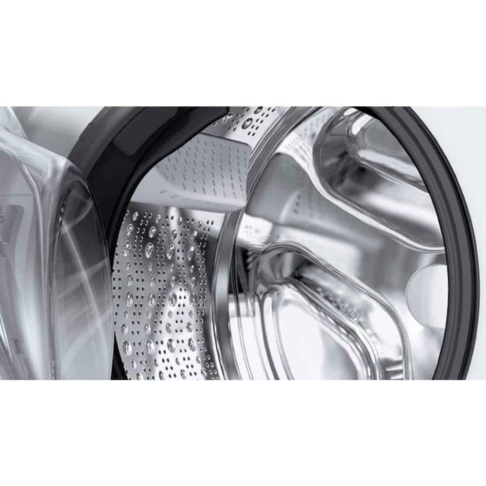 Bosch 500 Series White Smart Front Load Washer with Stainless Steel Drum