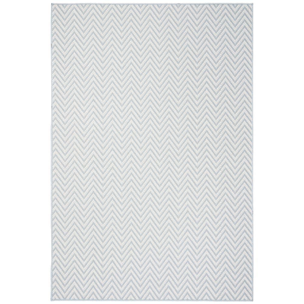 Bermuda BMU812 Power Loomed Indoor/Outdoor Area Rug - Blue/Creme - 6'7"x9'2" - Safavieh.
