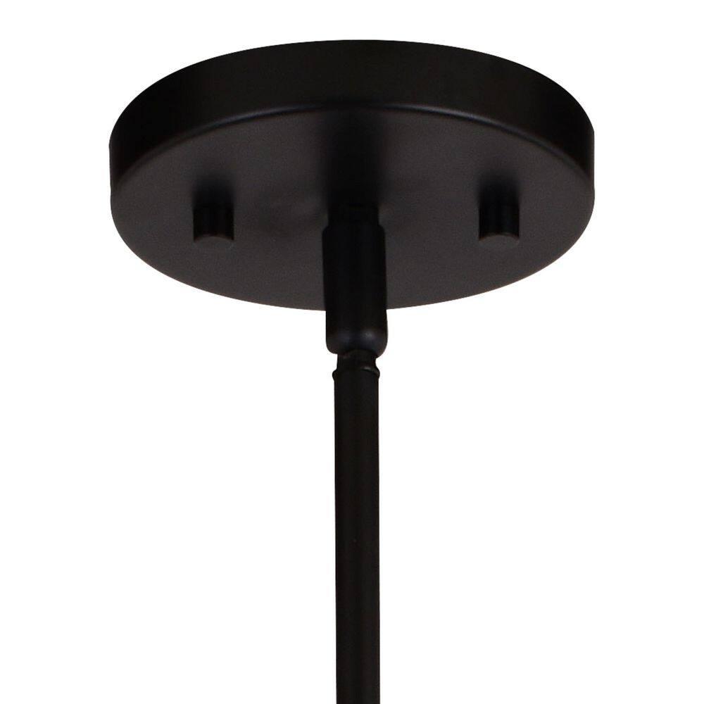 VAXCEL Damen 5 Light Black and Brass Contemporary Candle Chandelier