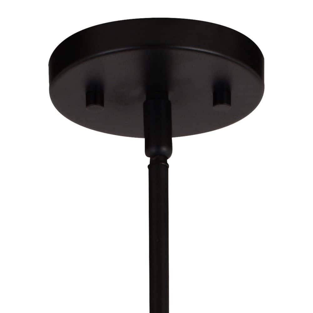 VAXCEL Damen 5 Light Black and Brass Contemporary Candle Chandelier