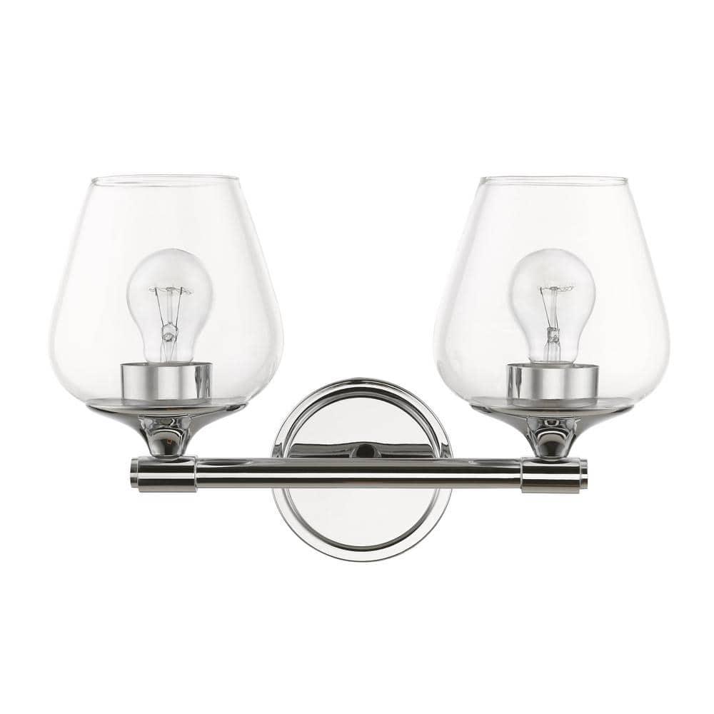 Livex Lighting Willow 2 - Light Vanity in  Polished Chrome