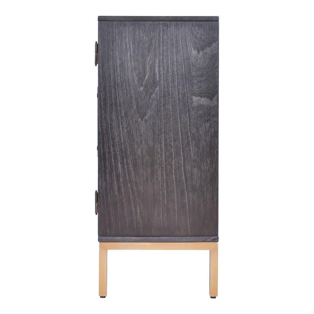 Hopper Studio Hopper Studio Sophia Solid Wood 34'' 2-Door Cabinet, Adjustable Shelf, Practical Shelving
