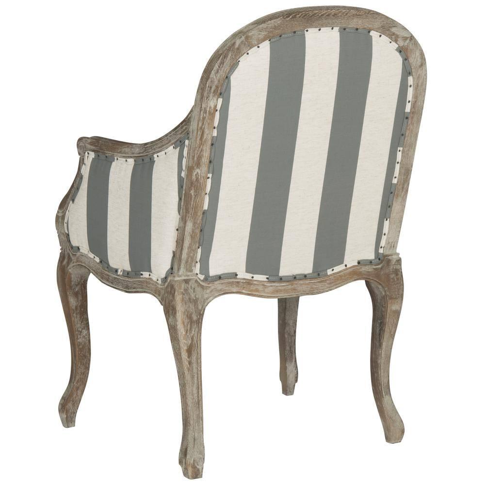 Esther Arm Chair - MCR4575B - Grey/White - Safavieh
