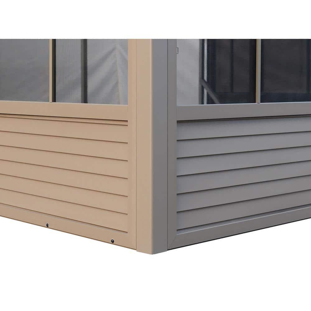 Gazebo Penguin Florence Wall-Mounted Solarium with Metal Roof
