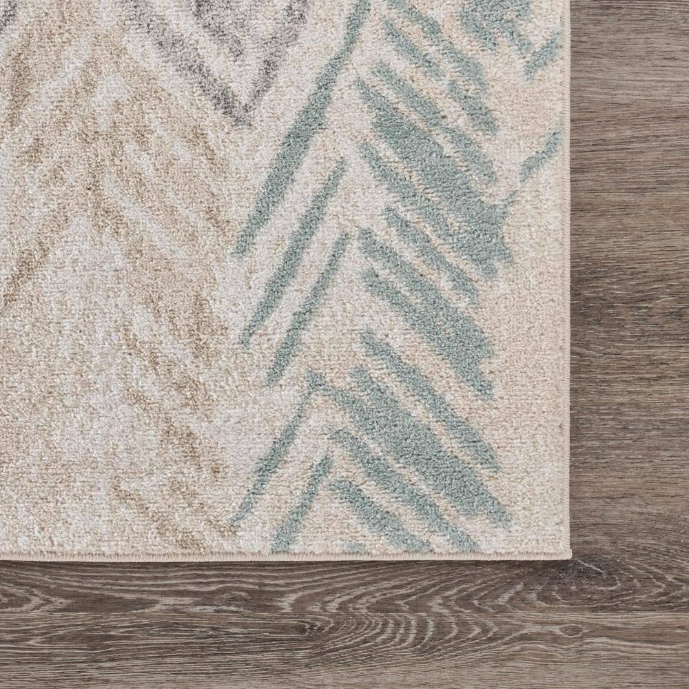 Ox Bay Arrows Distressed 5x8 Multi-color Chevron Herringbone Area Rug