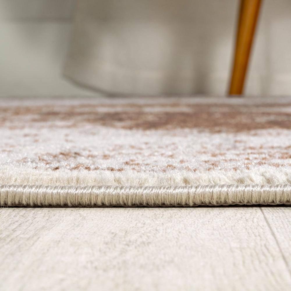 JONATHAN Y Rosalia Cottage Medallion Cream/Brown 5 ft. x 8 ft. Area Rug