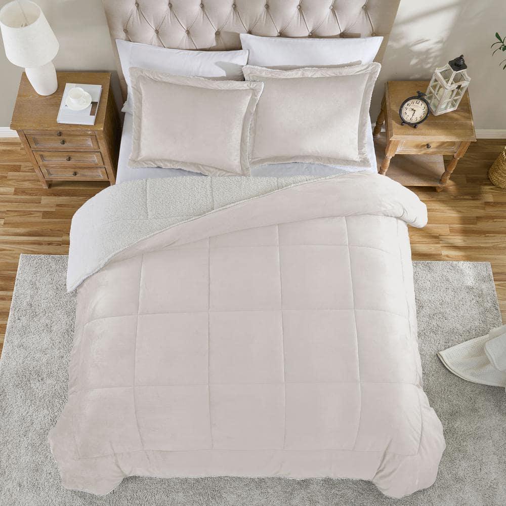 Ultra Plush Reversible Micro-Mink and Sherpa 3-Piece Comforter Set