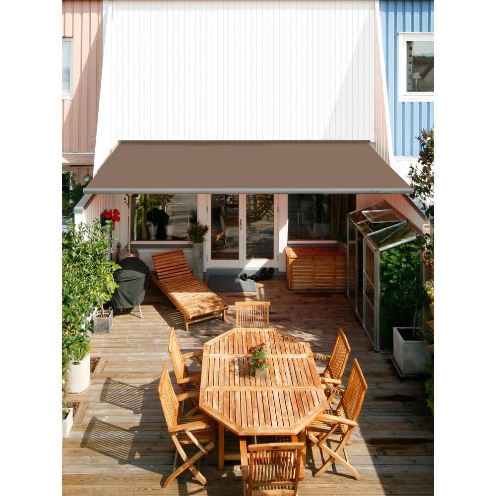Advaning 10.5'' D Metal Cover Retractable Patio Awning
