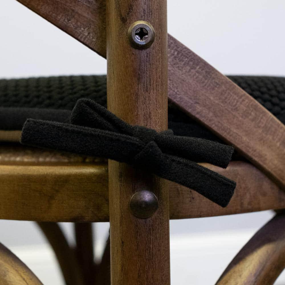 Memory Foam Honeycomb Non-Slip Back Chair Cushion Pad with Ties 2, 4, 6 or 12 Pack