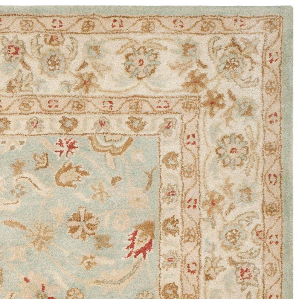 Antiquity AT822 Hand Tufted Area Rug - Grey Blue/Beige - 5'x8' - Safavieh.