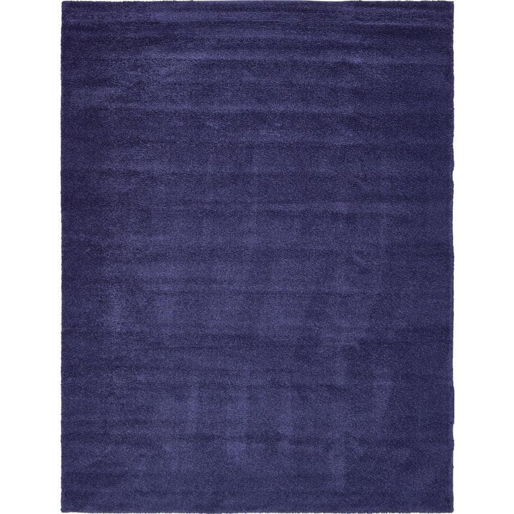 Unique Loom 10' 0 x 13' 0 Solo Calabasas Navy Blue Area Rug