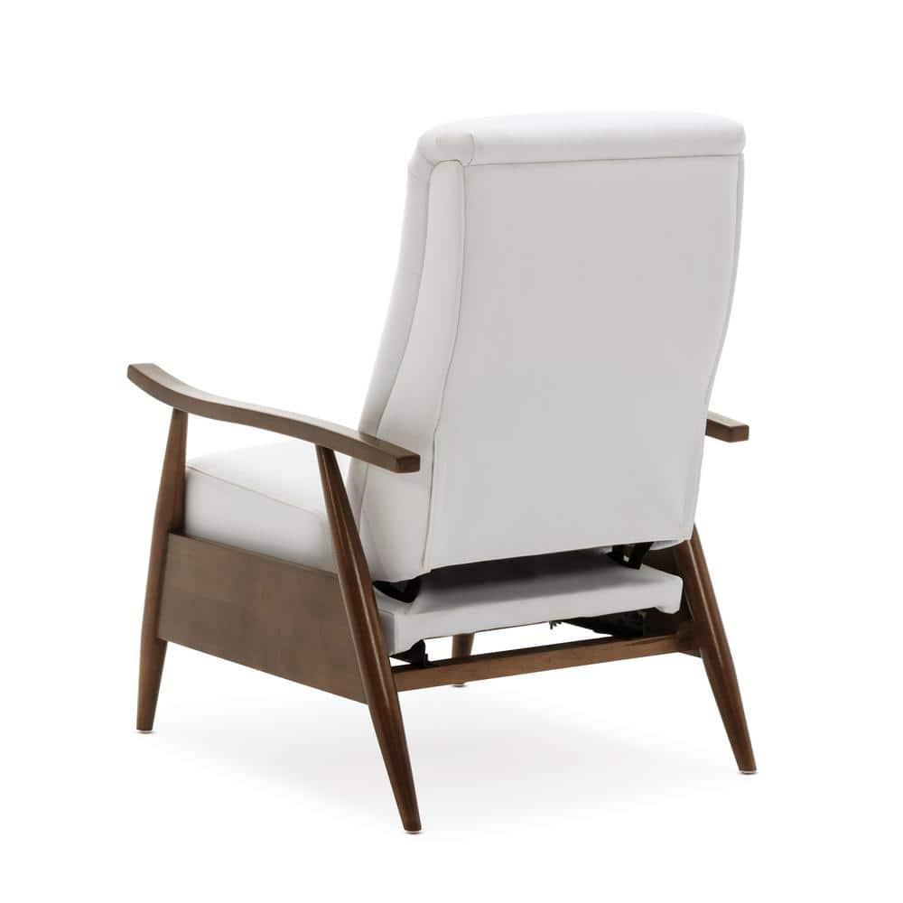 Comfort Pointe Solaris Press-Back Recliner Milky White