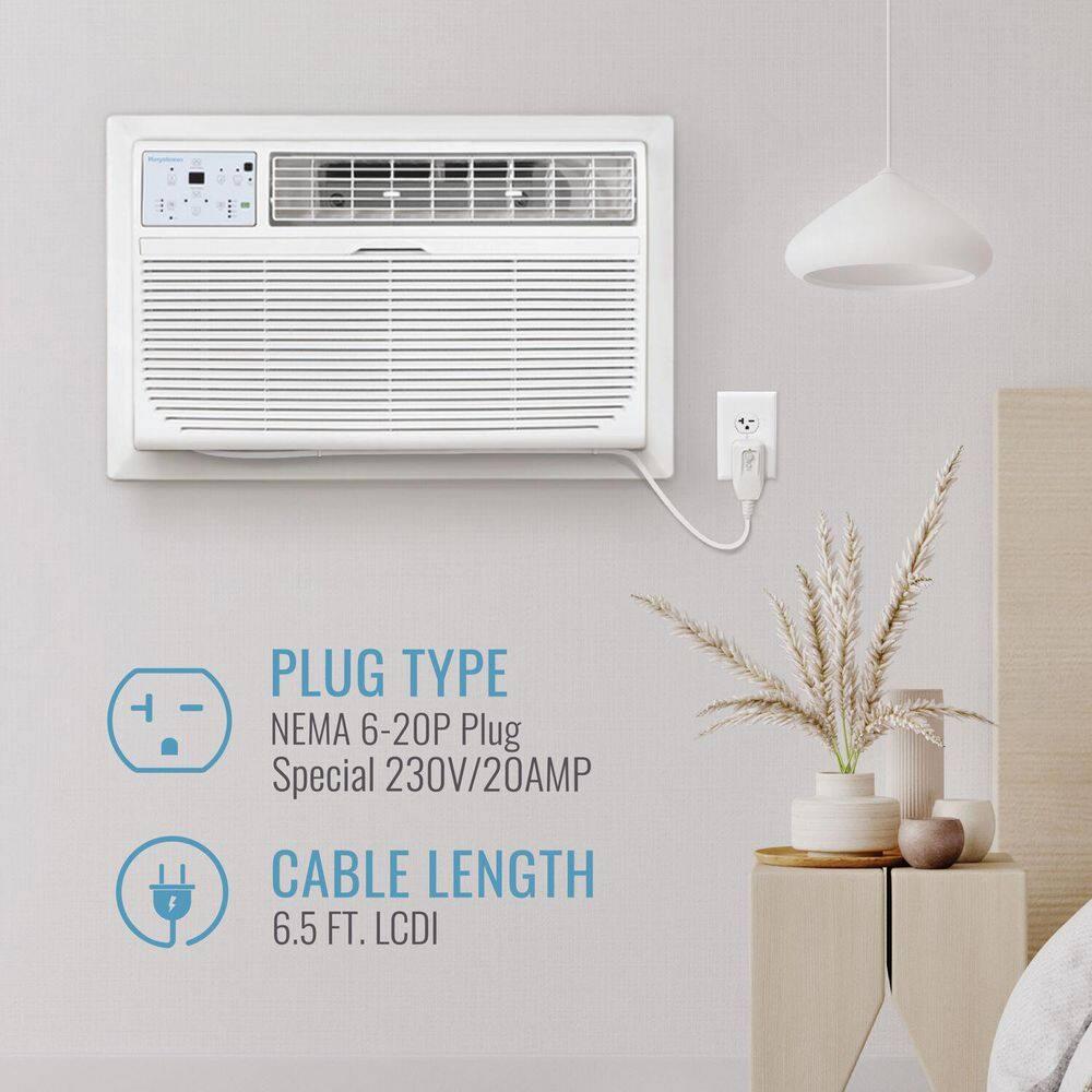 Keystone Keystone 10,000 BTU Wall Mounted Air Conditioner with Supplemental Heat and Dehumidifier Remote Control for Rooms up to 450 Sq.Ft., Quiet, High Efficiency AC