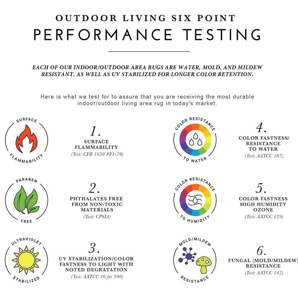 Couristan Recife Wicker Stitch Area Rug, 8'6" x 13', Cocoa-Natural