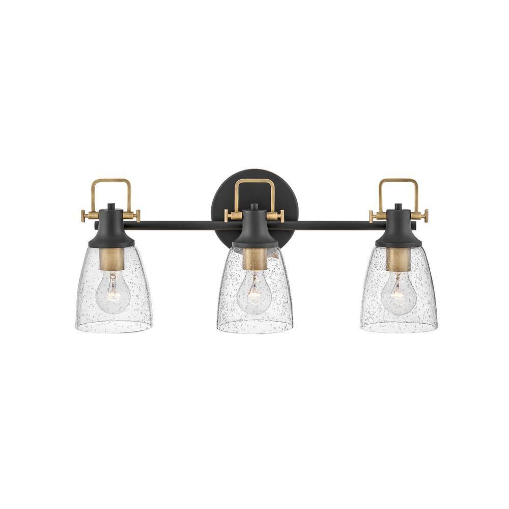 Easton 3-Light Dimmable Black Vanity light