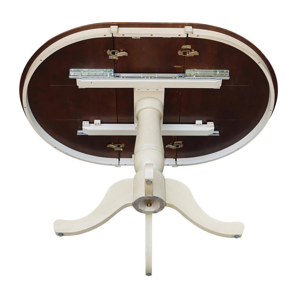 36" Round Dining Table with 12" Leaf - International Concepts