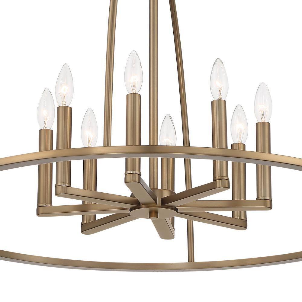 Crystorama Lighting Abbott 8 - Light Chandelier in  Vibrant Gold