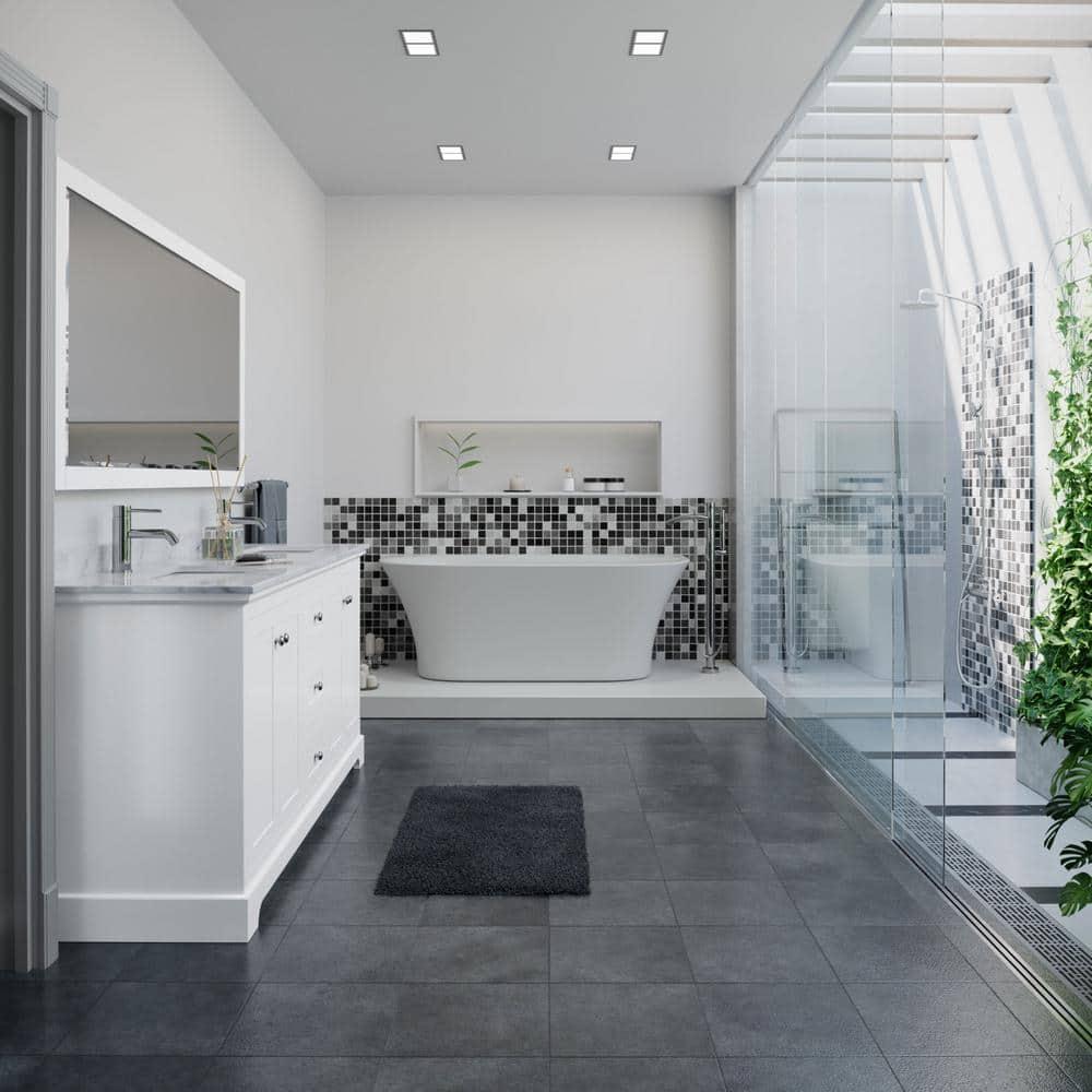 Avery 72'' Double Bathroom Vanity with Stone Top