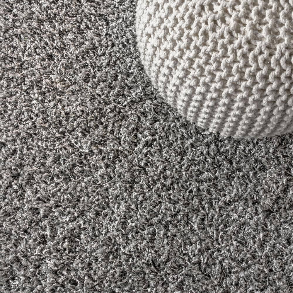3'x5' Mercer Shag Plush Area Rug, Charcoal - JONATHAN Y