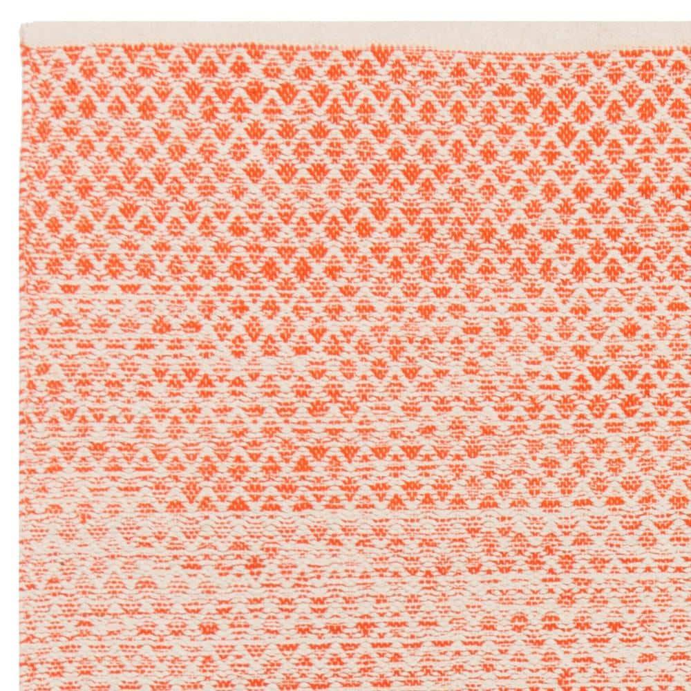Montauk MTK601 Hand Woven Indoor Area Rug - Orange/Ivory - 6'x6' - Safavieh