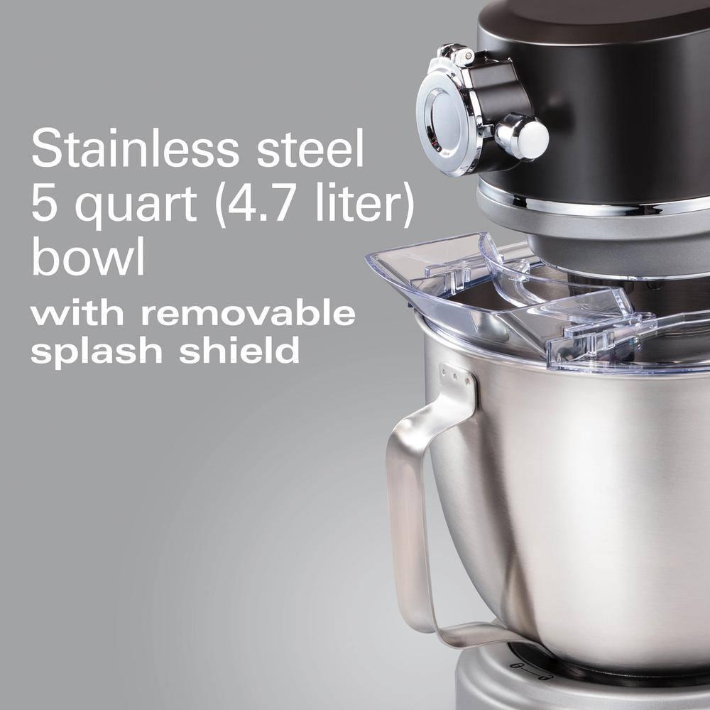 Hamilton Beach® Professional All-Metal Stand Mixer with Specialty Attachment Hub 5 Quart