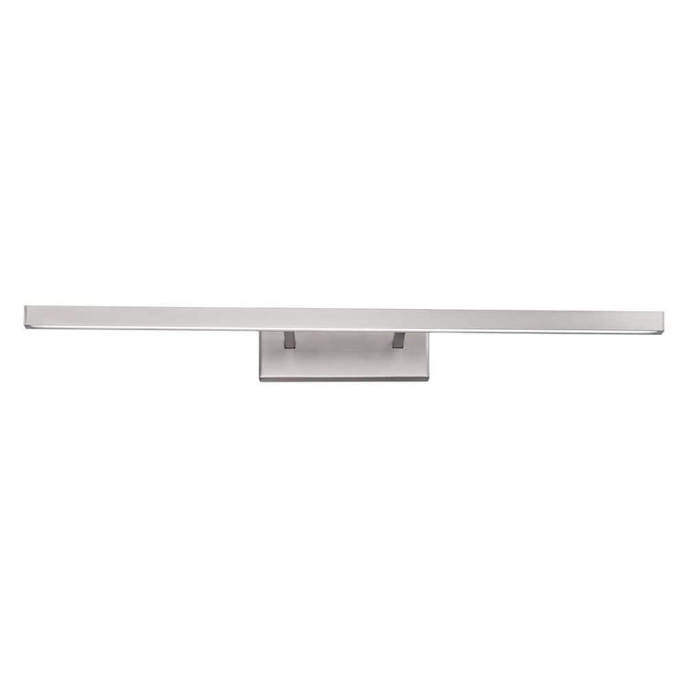 Parallax 24" Brushed Nickel LED Bath Bar with Dimmable Light